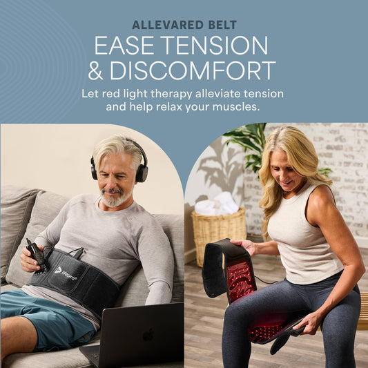 LifePro belt wrapped on arm demonstrates hands-free use for multitasking.