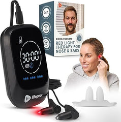 LifePro red light therapy device for nose and ears offering potential sinus comfort.