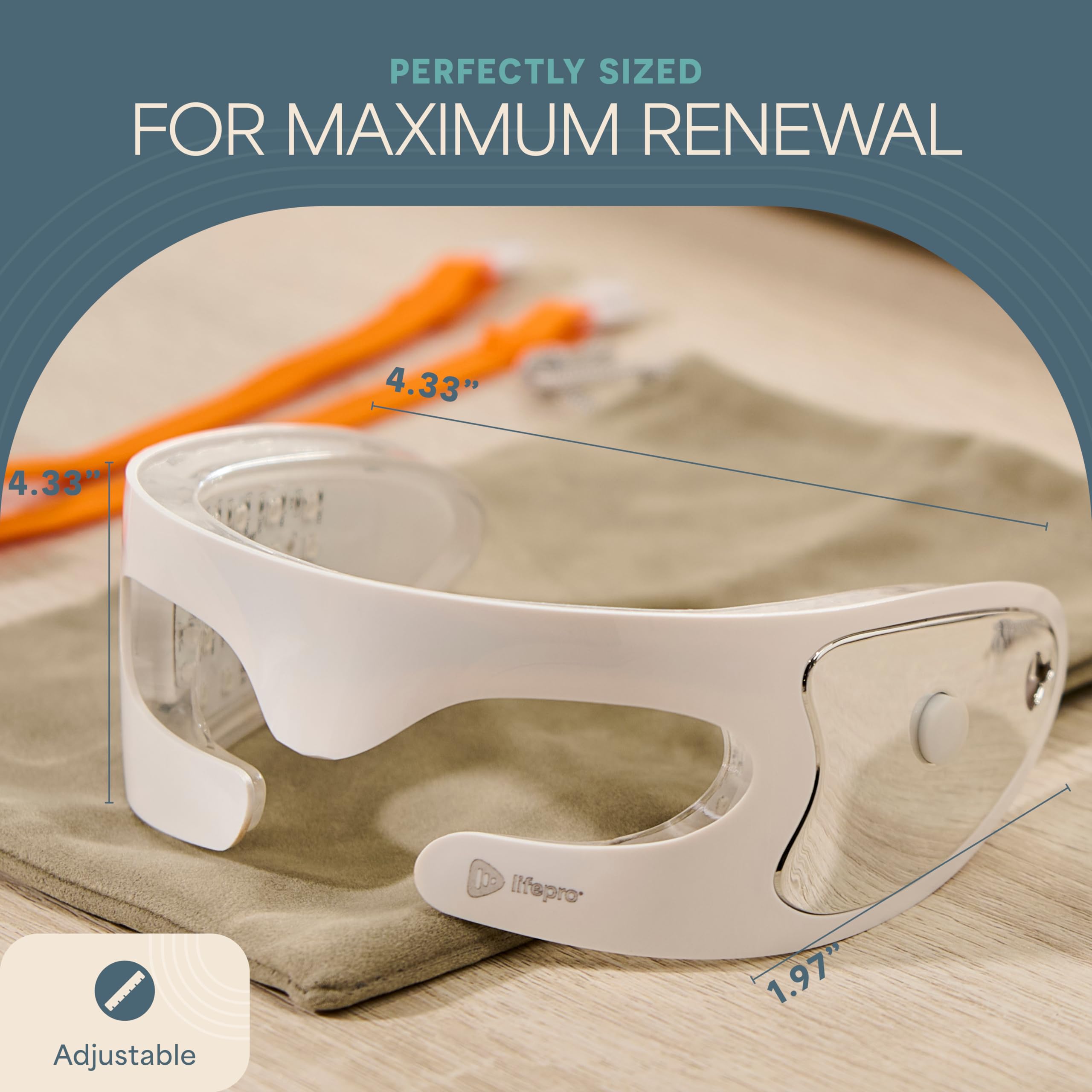 LifePro Rejuvaglow rechargeable battery enables cordless sessions