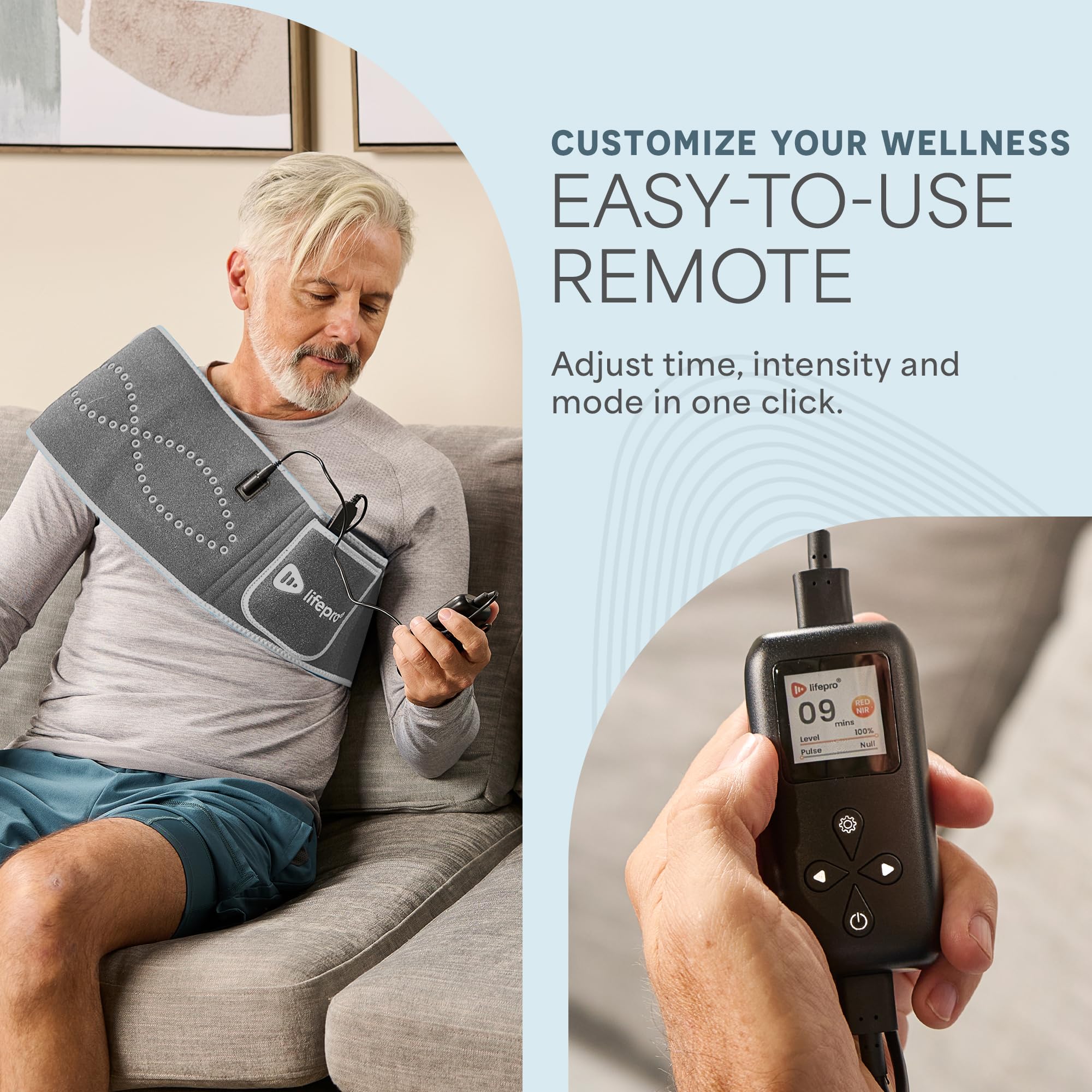 LifePro USB-powered belt enables hands-free use at home, desk, or travel