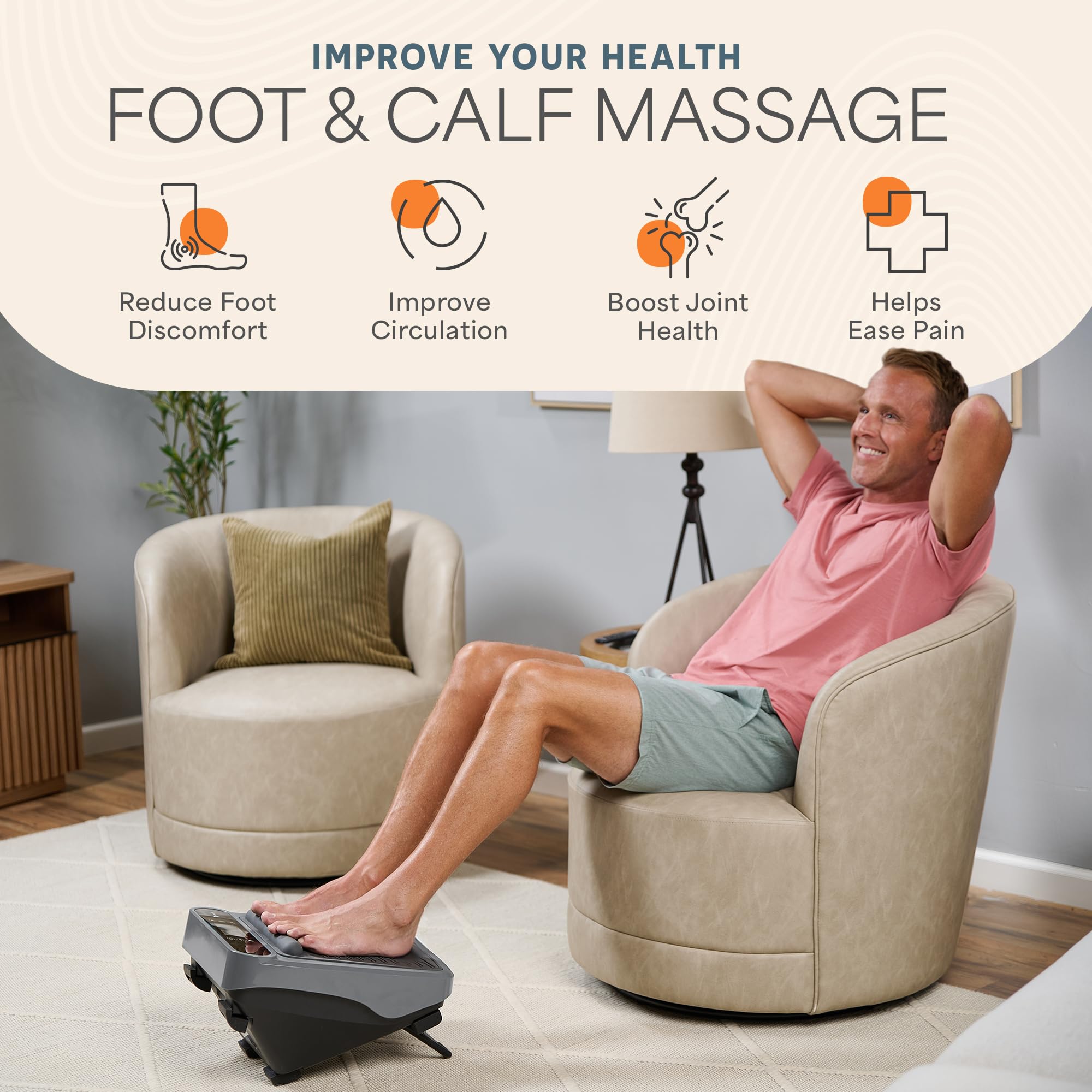 LifePro VibraFlow rolling-arch massage focuses on soothing the sole and arch area.