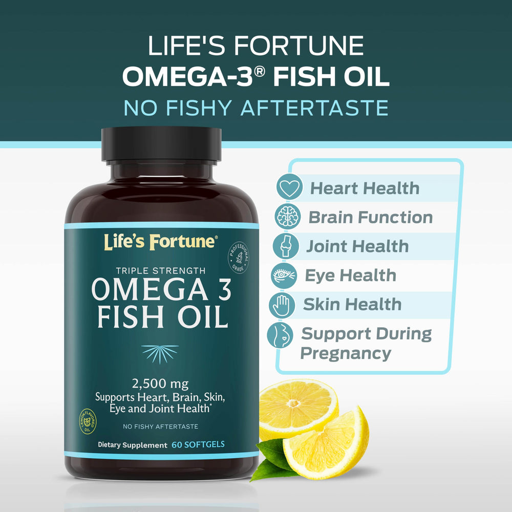 Life's Fortune burp-free digestible softgels reduce fishy aftertaste