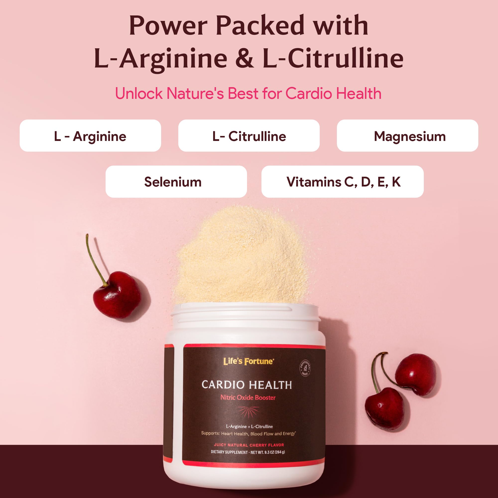 Life's Fortune grape skin extract close-up emphasizes vitamin-rich blend aiding recovery.