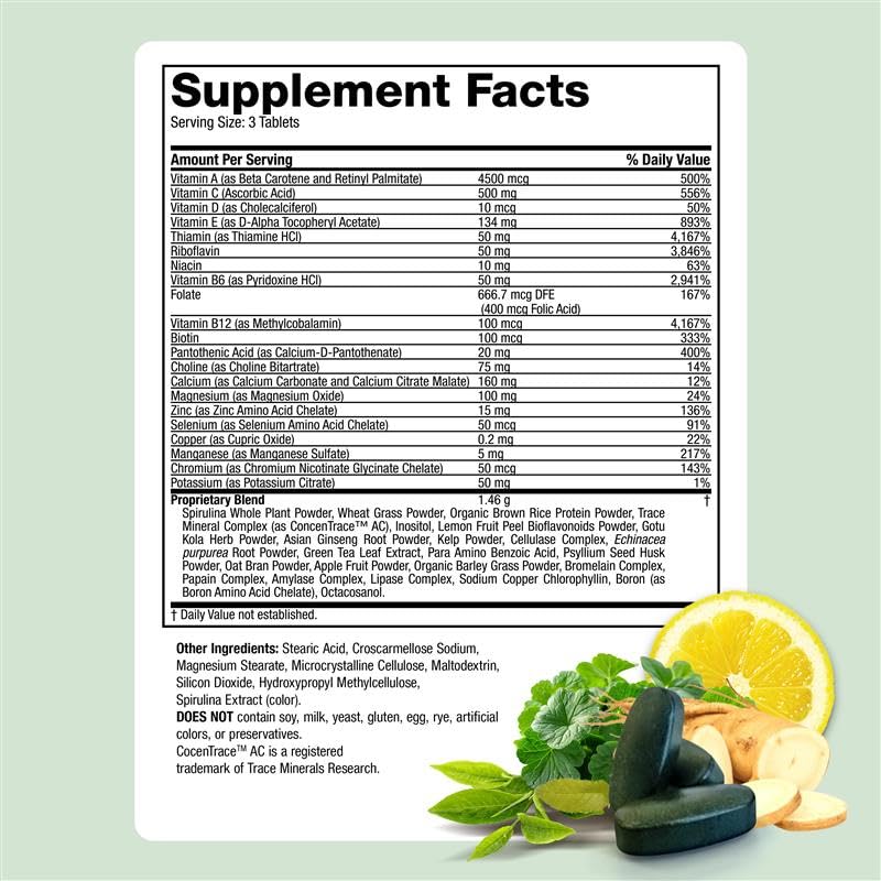 Life's Fortune vegetarian tablets close-up for plant-based daily nourishment.