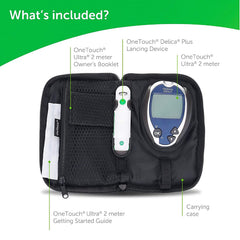 Lifescan OneTouch Ultra 2 carrying case keeps accessories organized on the go.