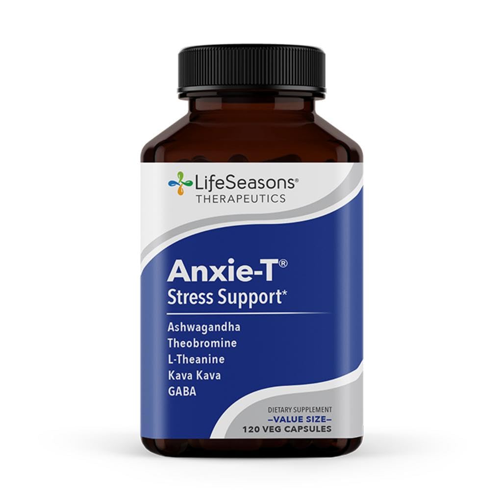 LifeSeasons Anxie-T bottle front for daily stress support.