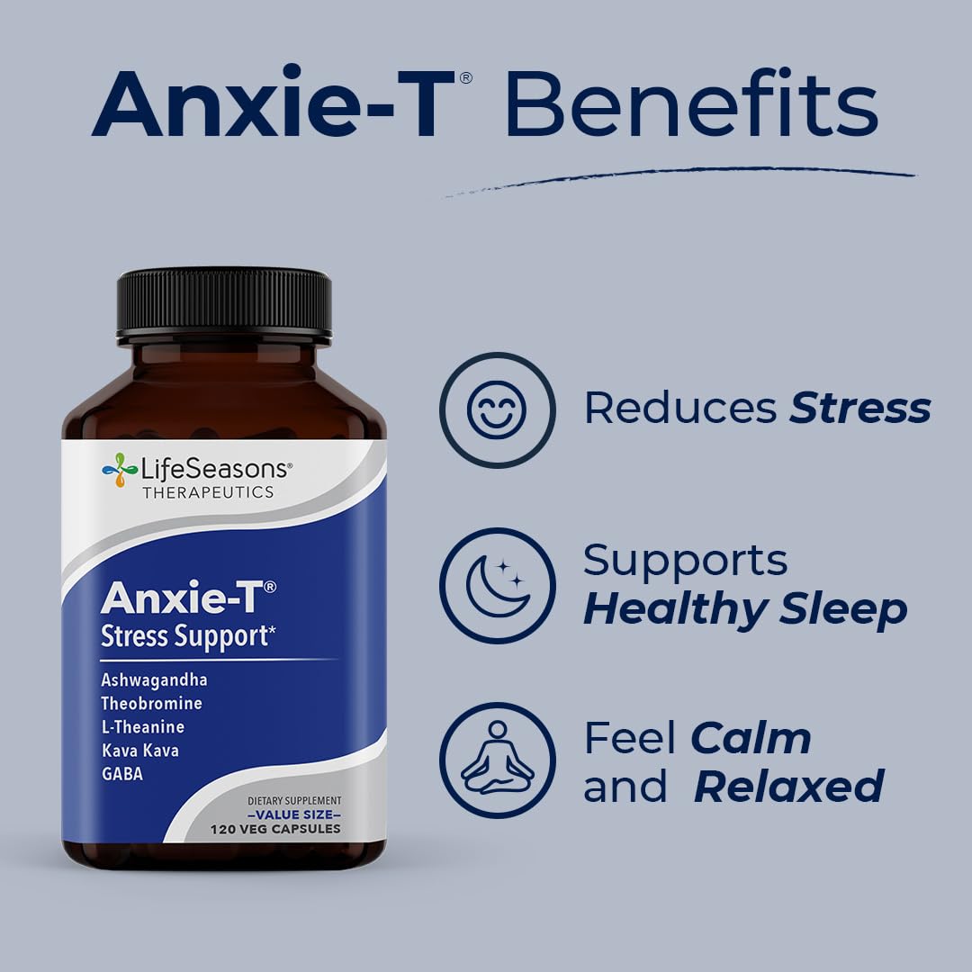 LifeSeasons Anxie-T bottle pour, convenient morning routine.
