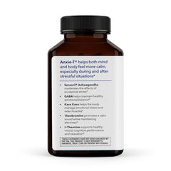 LifeSeasons Anxie-T capsules inside, easy to swallow during busy days.