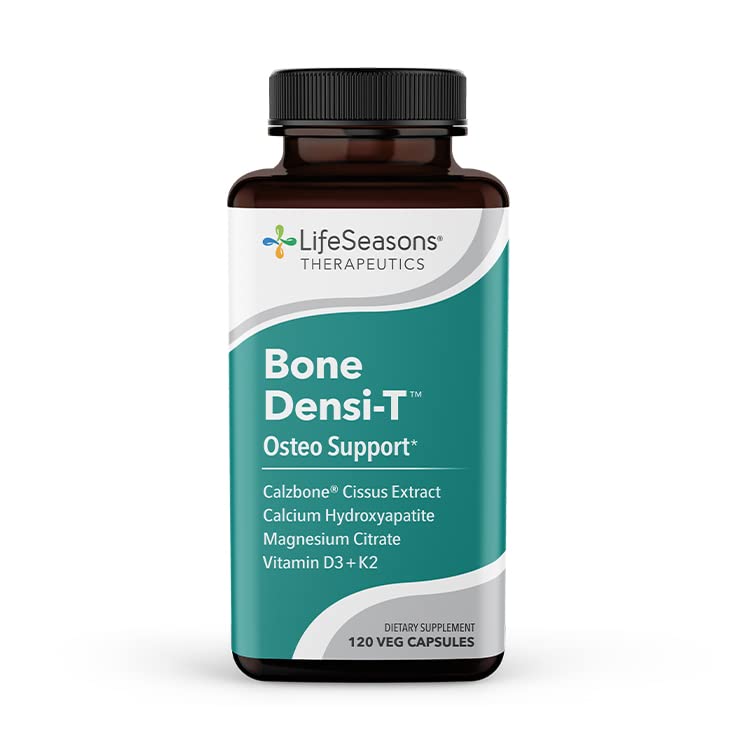 LifeSeasons Bone Densi-T bottle front shows bone-support supplement