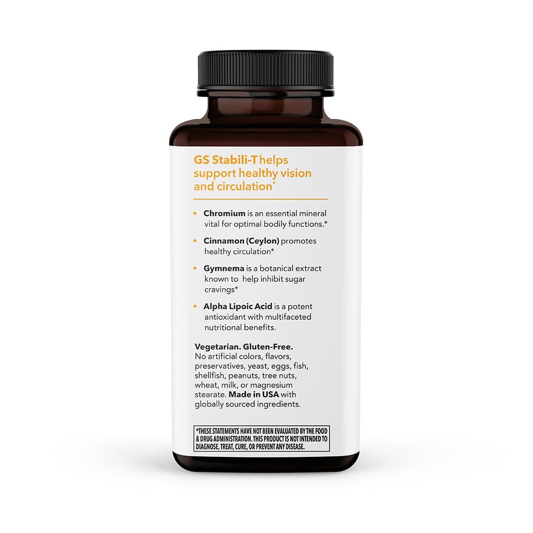 LifeSeasons GS Stabili-T glass with pills for a calm daily routine