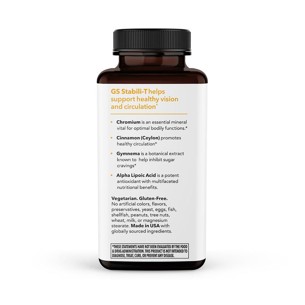 LifeSeasons GS Stabili-T glass with pills for a calm daily routine