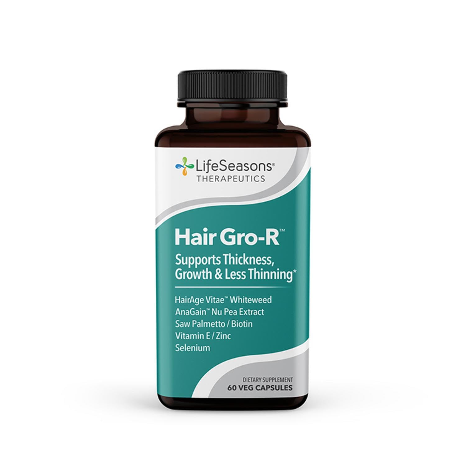 LifeSeasons Hair Gro-R bottle with pour spout for daily hair care