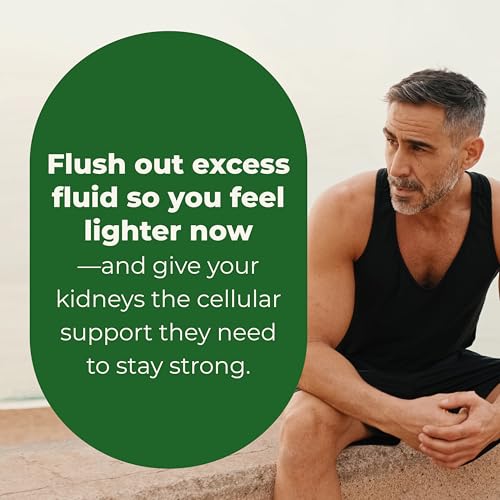 LifeSeasons Kidney Support pouring capsules into hand for daily use.