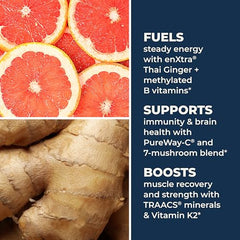 Close-up of LifeSeasons Men's Multivitamin capsules signaling a vegetarian formula