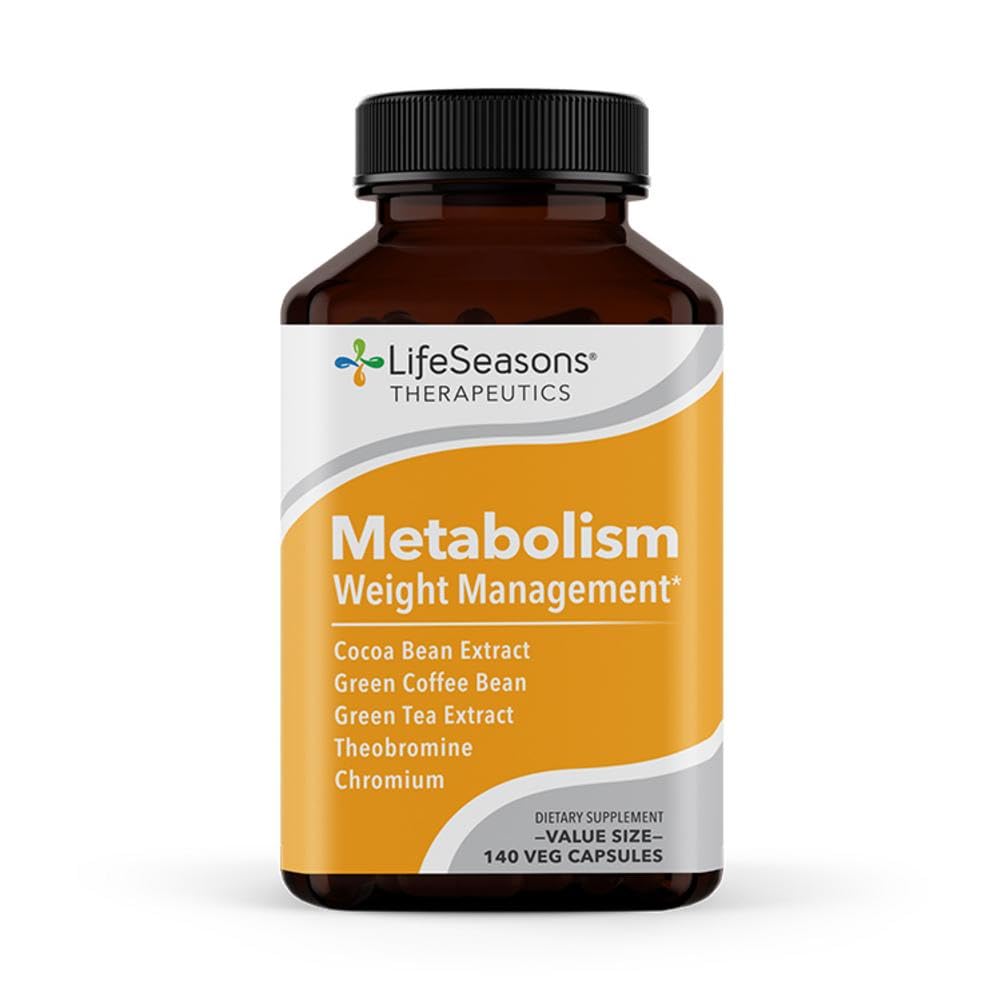 LifeSeasons Metabolism bottle front view showing natural energy support
