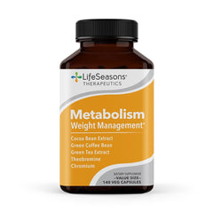 LifeSeasons Metabolism bottle front view showing natural energy support
