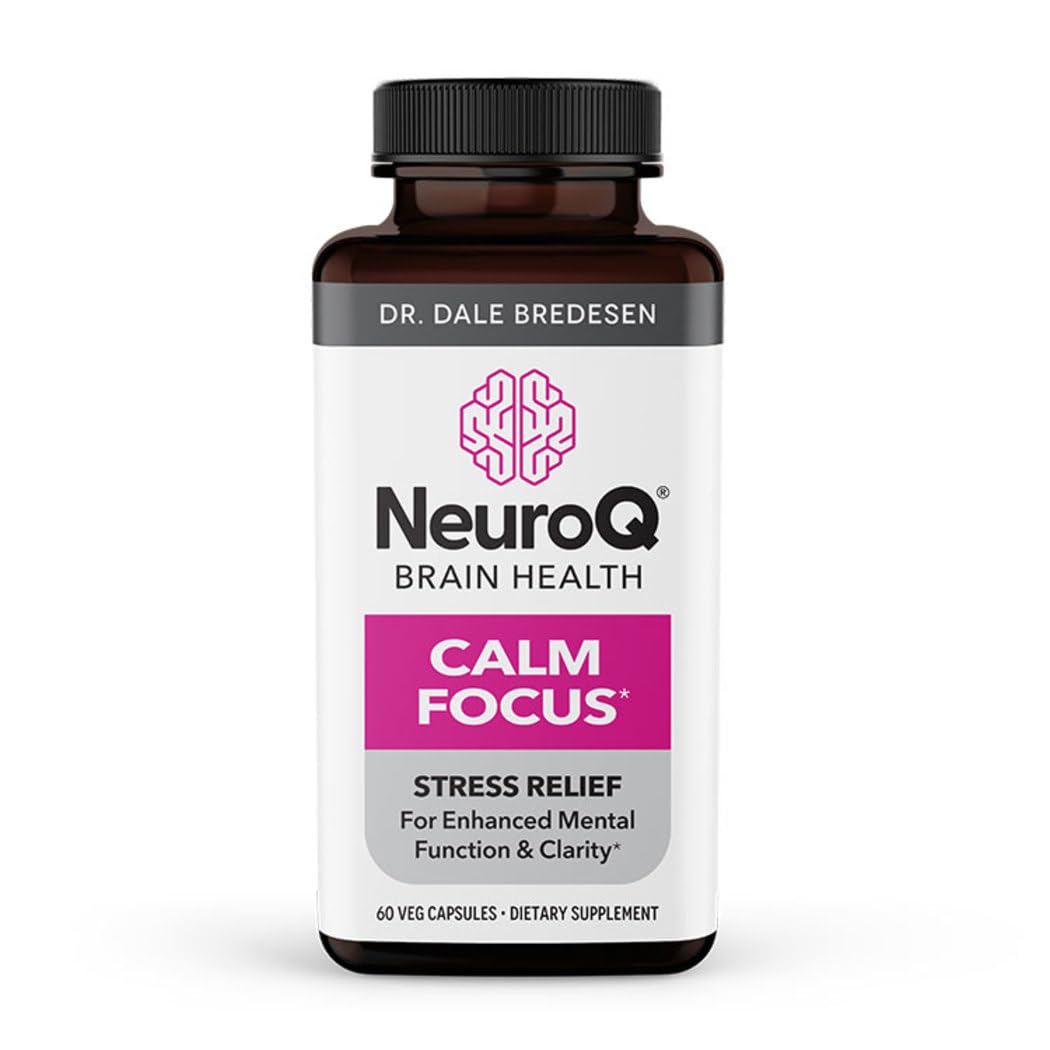 LifeSeasons NeuroQ Calm bottle-front promotes relaxed focus.