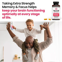 LifeSeasons NeuroQ capsules being poured for easy daily use