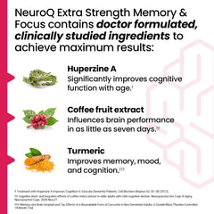 LifeSeasons NeuroQ ingredients label communicates brain-support potential