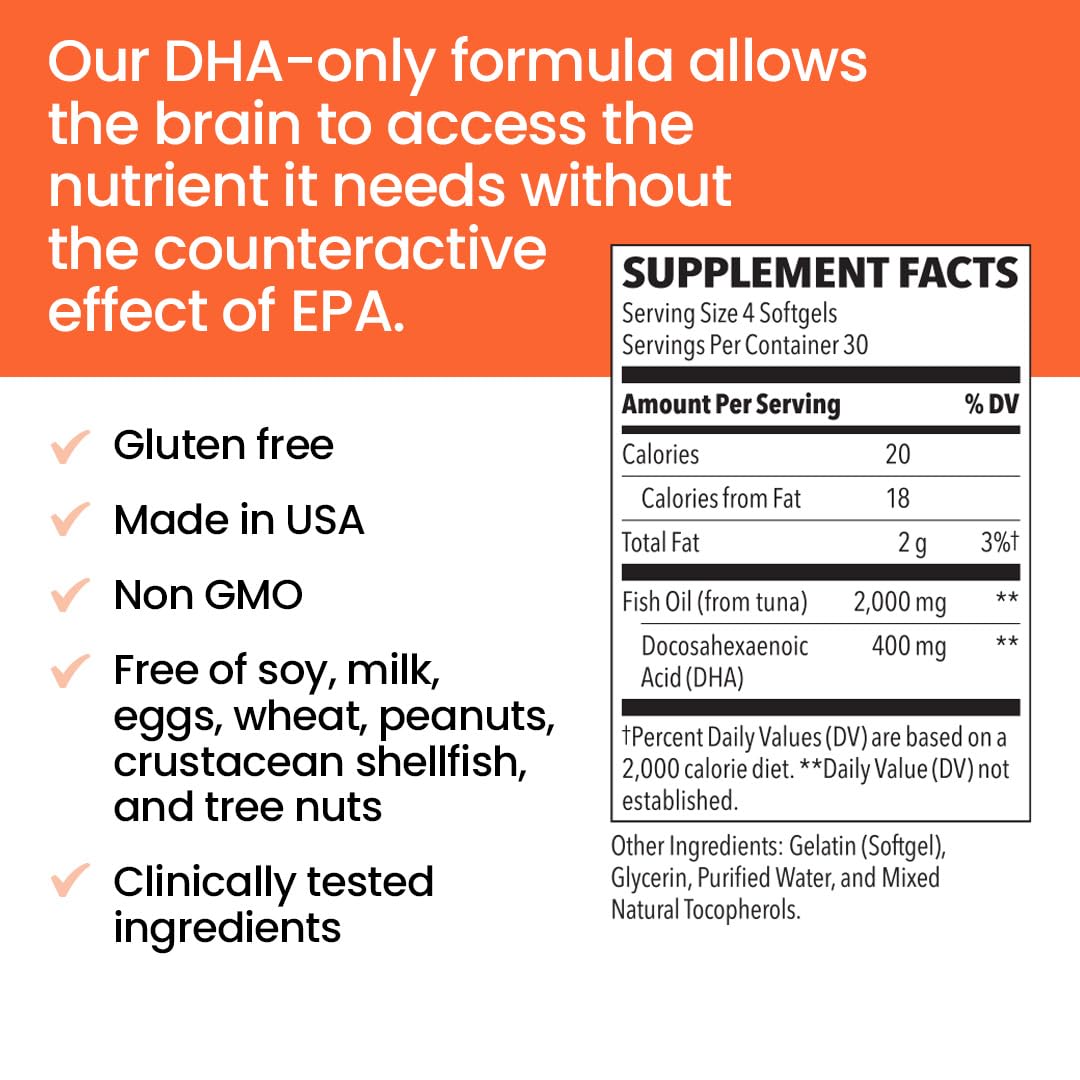 LifeSeasons NeuroQ Memory DHA-400 pour action demonstrates easy daily dosing.