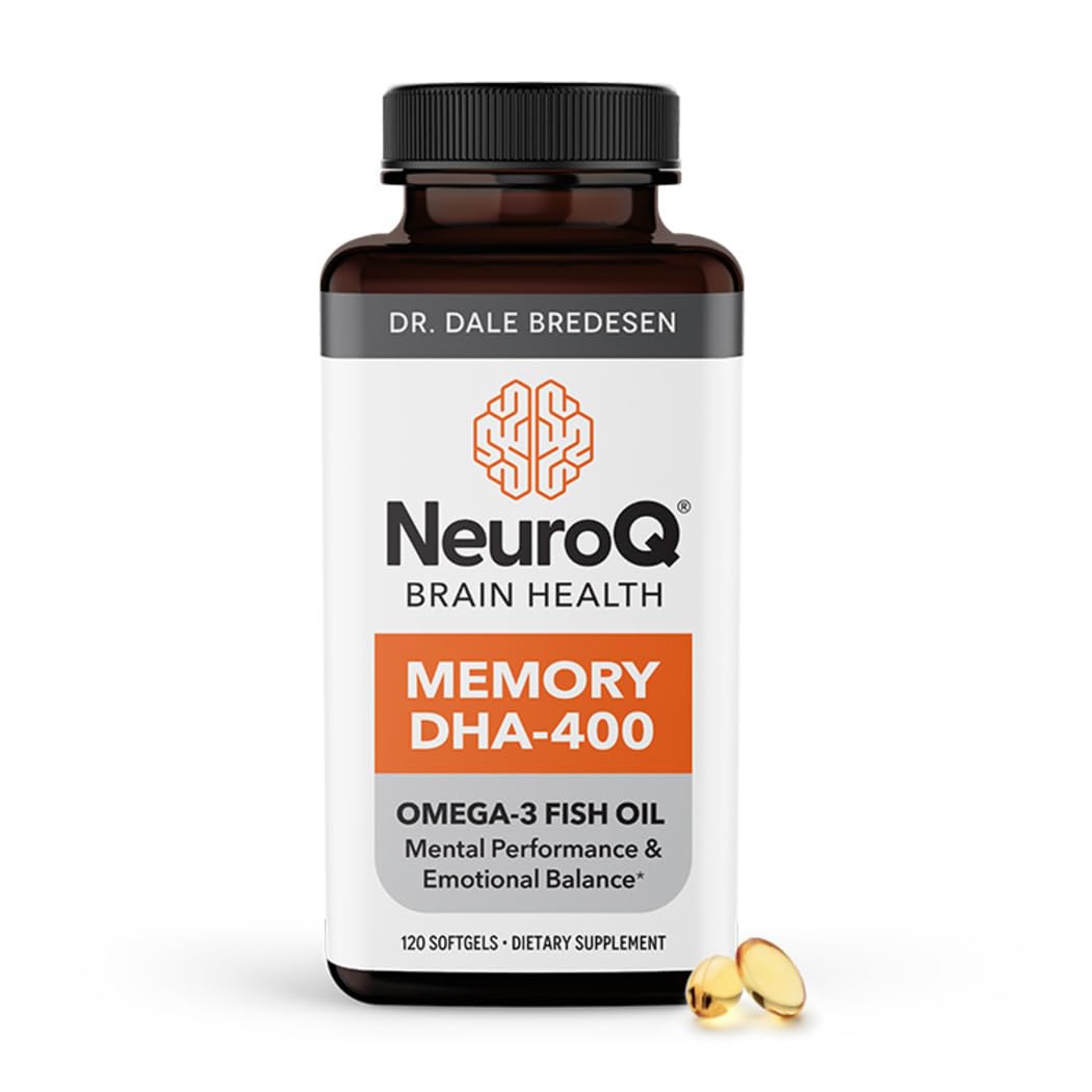 LifeSeasons NeuroQ Memory DHA-400 softgels support focus and cognitive health daily.