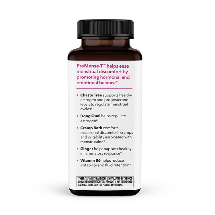 LifeSeasons PreMense-T dosing illustration indicates two capsules each morning