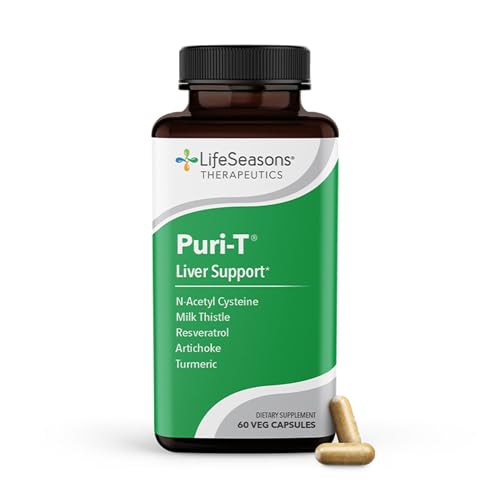 LifeSeasons Puri-T ingredients label with milk thistle and artichoke for liver support