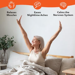 LifeSeasons Relieve-R PM capsules close-up, showcasing natural ingredients for nighttime support.
