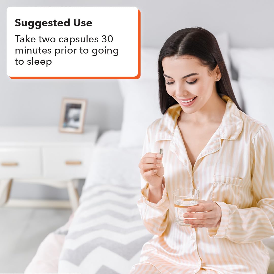 LifeSeasons Relieve-R PM nighttime routine scene, ready for a restful night.