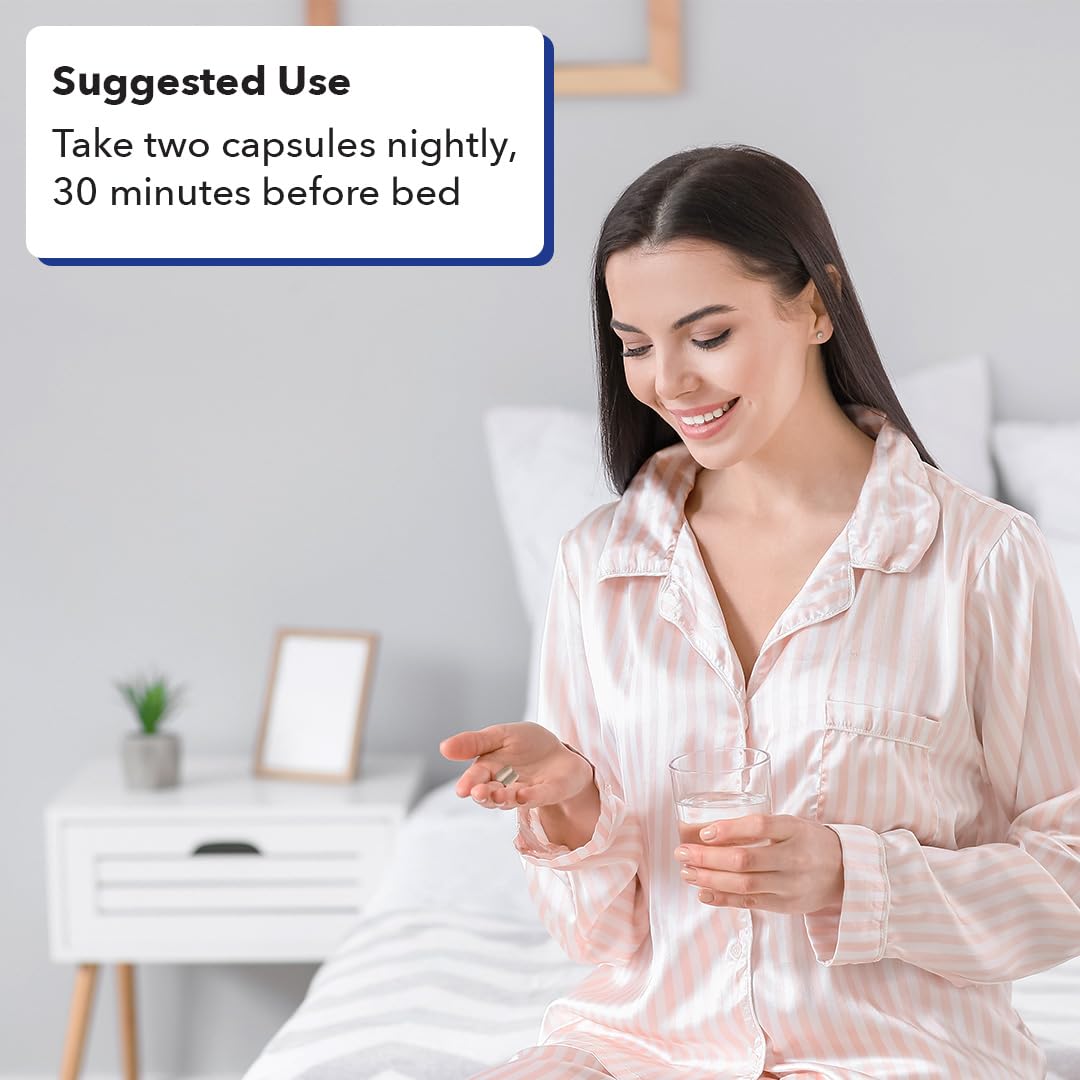 LifeSeasons Rest-ZZZ pouring capsules illustrate easy pre-bed dosing for calmer evenings.