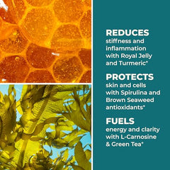 Close-up of Stem Boost-R capsules highlighting antioxidant ingredients.