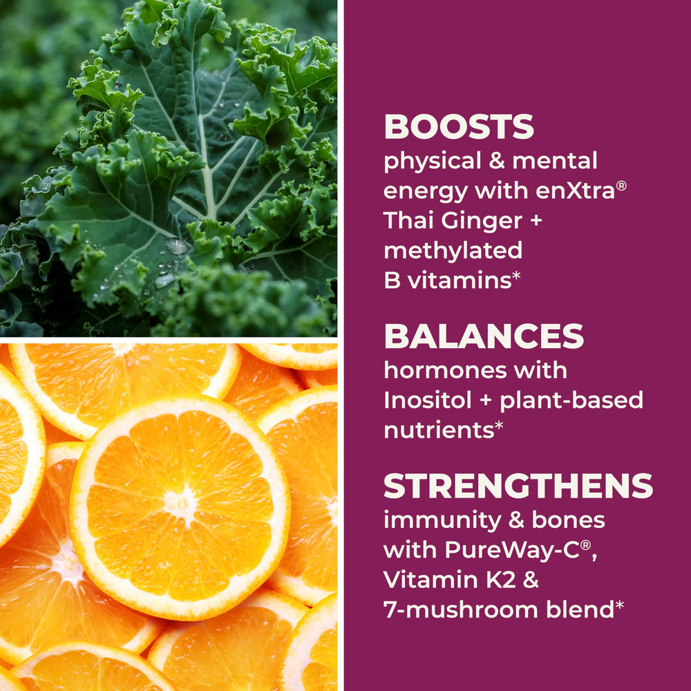 LifeSeasons 30-day supply box beside bottle for easy planning.
