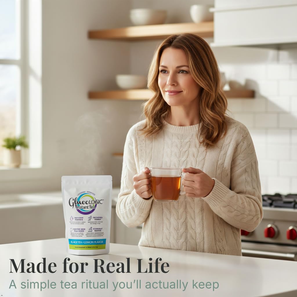 LifeSense GlucoLogic serving sachet on kitchen counter for daily keto-friendly routine.