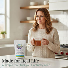 LifeSense GlucoLogic serving sachet on kitchen counter for daily keto-friendly routine.