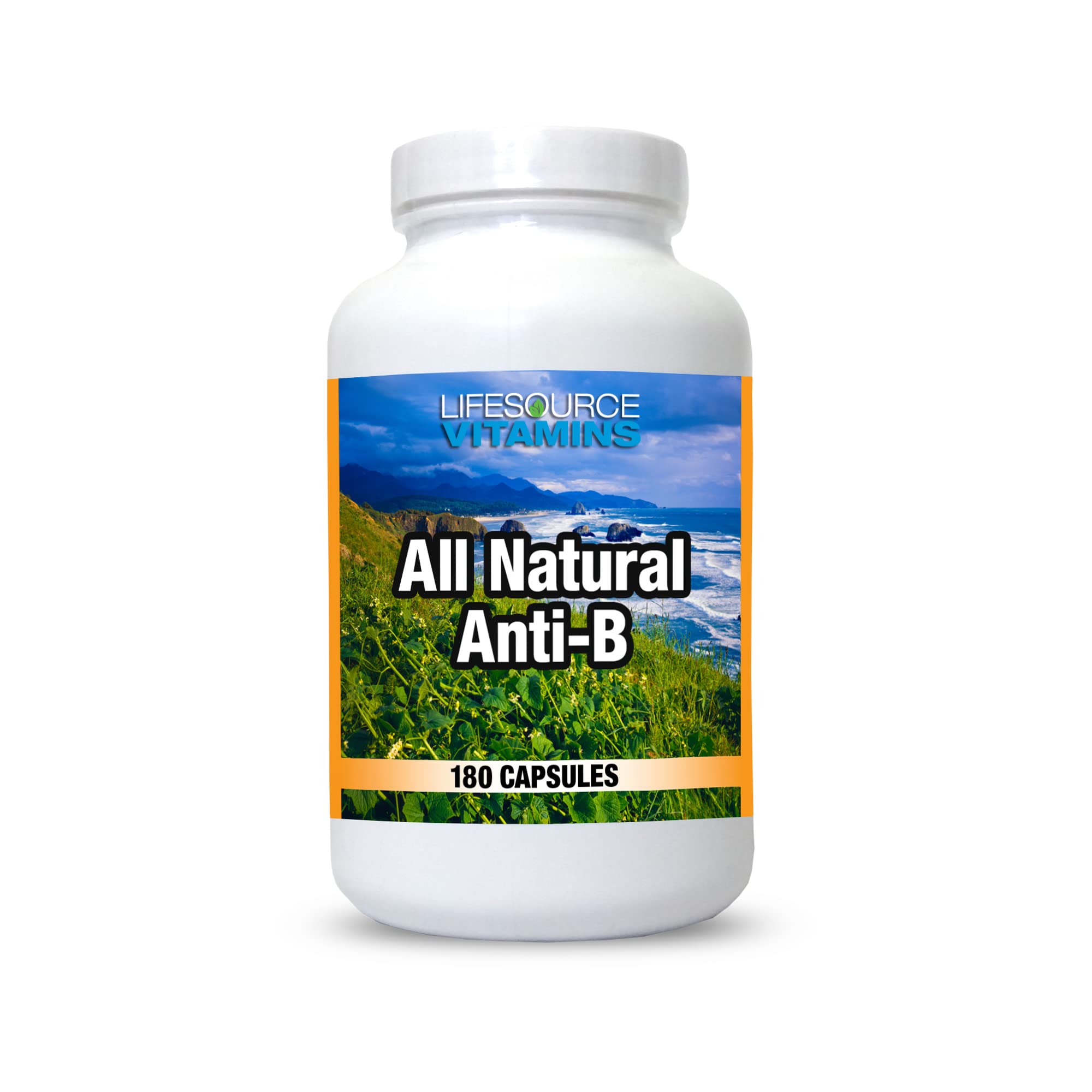LifeSource All Natural Anti-B bottle close-up for daily immune support