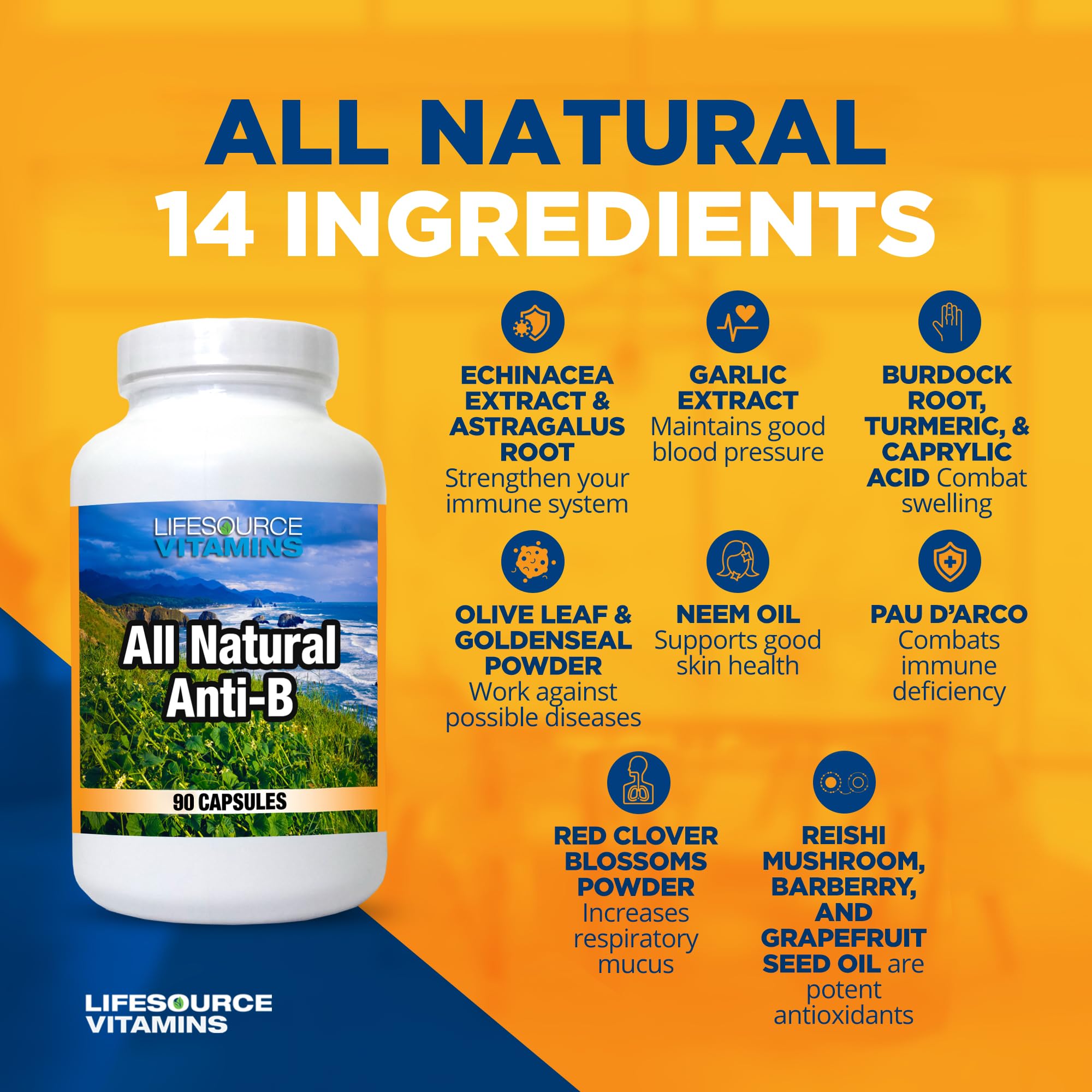 LifeSource Garlic extract focus image emphasizing natural support for circulation and wellness.