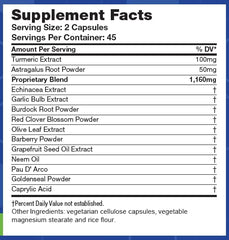 LifeSource Vitamins Anti-B label closeup emphasizes 14 natural ingredients.