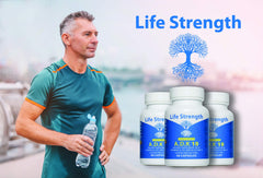 LifeStrength ADK 10 capsules close-up highlighting easy-to-swallow form