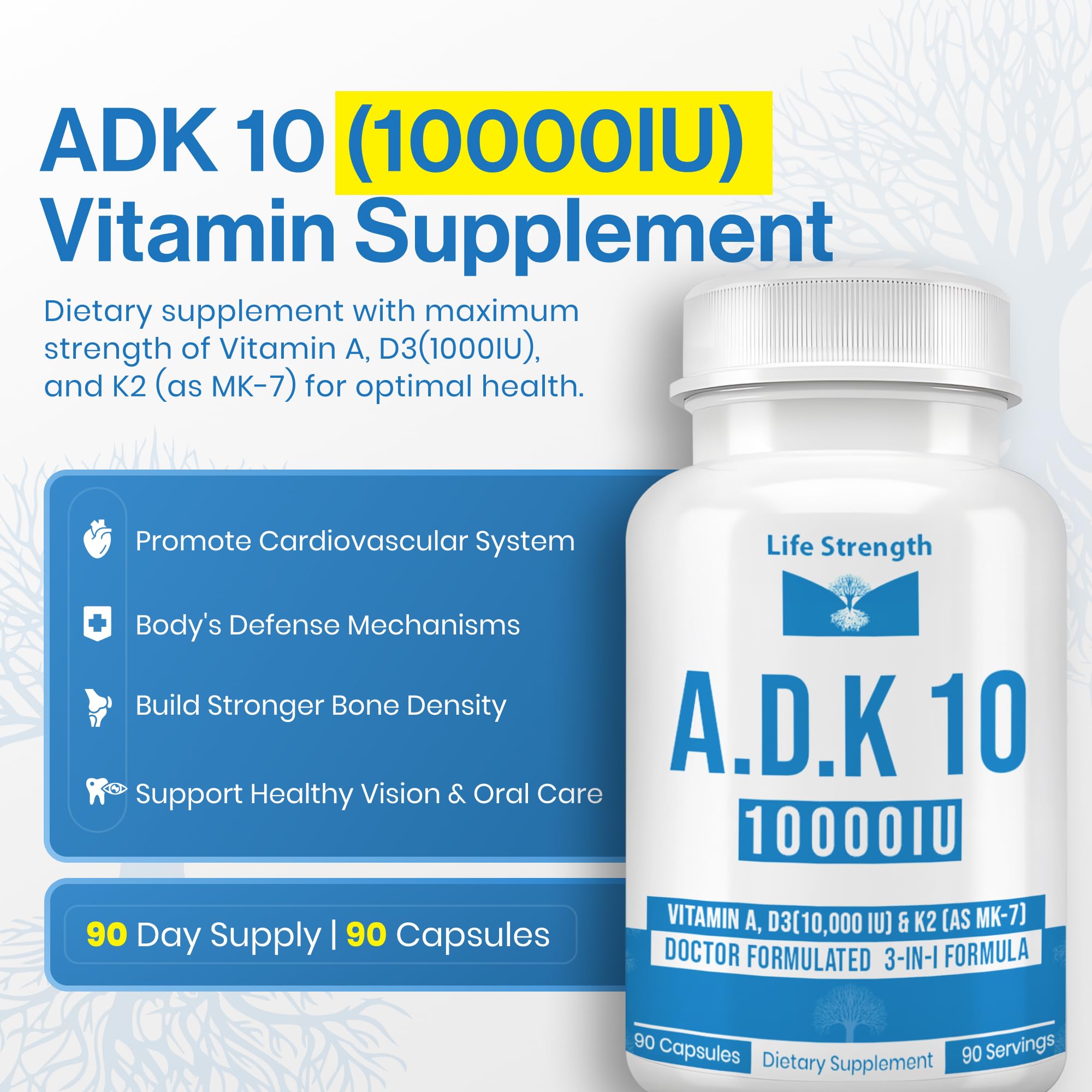 LifeStrength ADK bottle with USA-made label underlines quality assurance