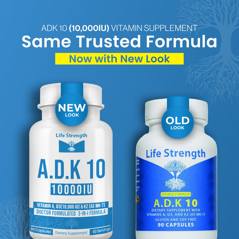 LifeStrength ADK capsules closeup showing compact, easy-to-swallow design for on-the-go