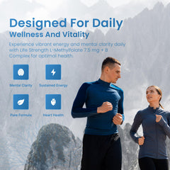 LifeStrength ingredient panel highlighting B vitamins and 5-MTHF