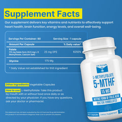 LifeStrength L-Methylfolate capsules in pack promoting mood clarity.