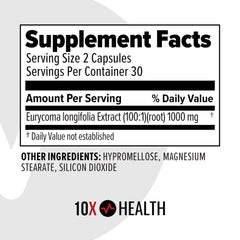 Lifestyle gym shot featuring a man, 10X Alpha may support performance.