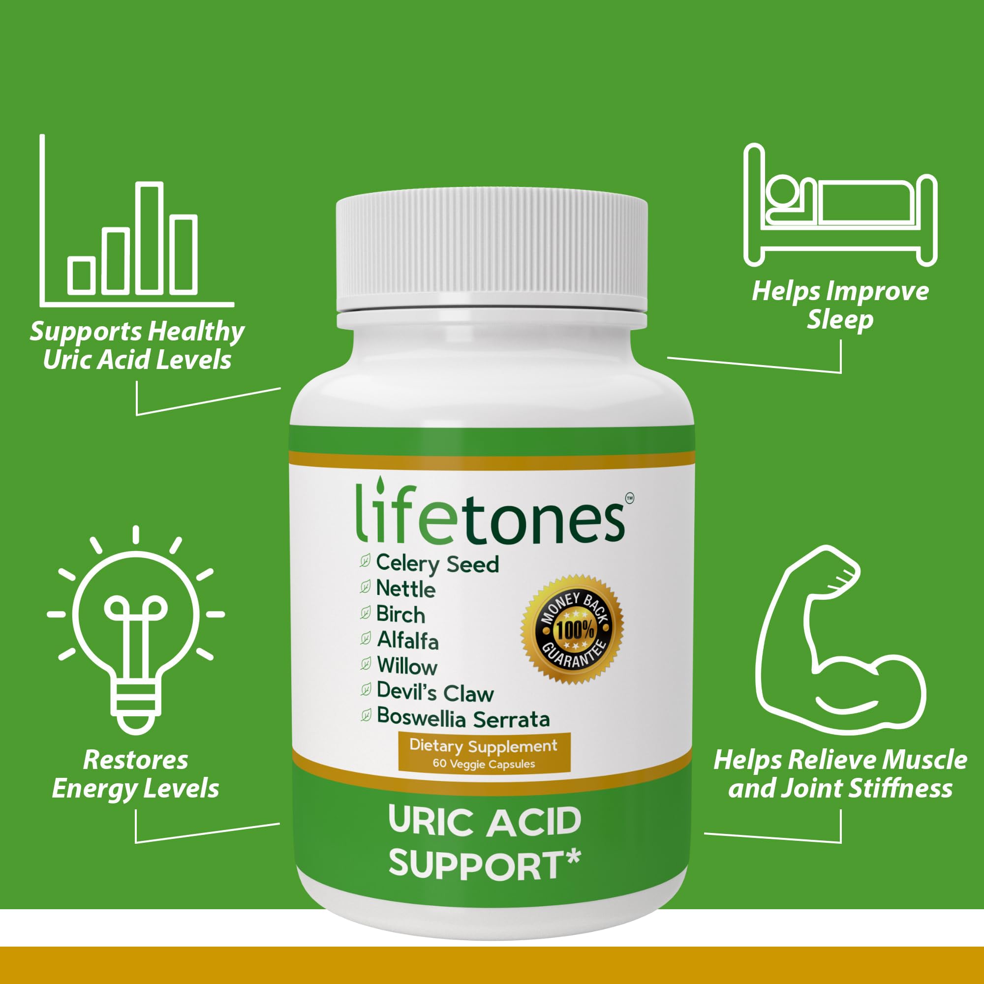 Life Tones Stinging Nettle capsules may support joint mobility