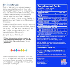 Lifetrients Speak+d softgels being squeezed to mix into foods or drinks for kids