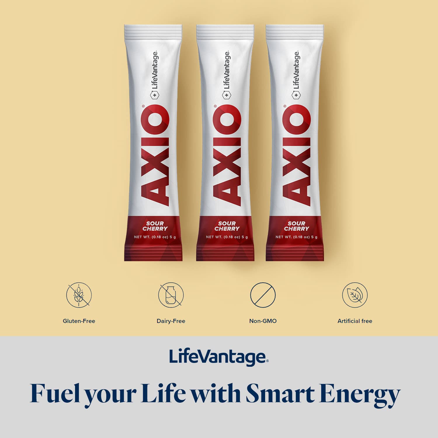 LifeVantage AXIO green tea and B vitamins packet for clean energy