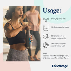LifeVantage AXIO on-the-go packaging ideal for study or workouts