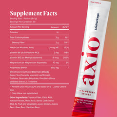 LifeVantage AXIO powder dissolving in water to boost alertness