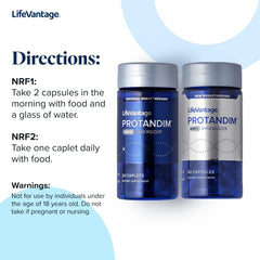 LifeVantage Protandim bottle with clean-label vegan, gluten-free promise