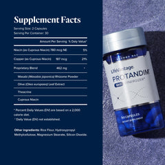 Close-up of LifeVantage Protandim NAD Synergizer capsules ready for daily use.